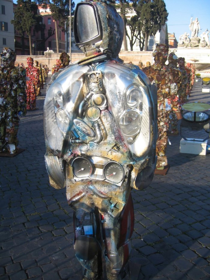 Trash sculpture